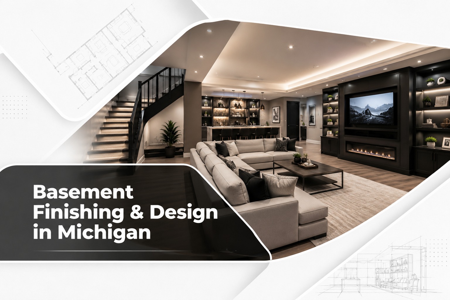 Basement Finishing & Design in Michigan